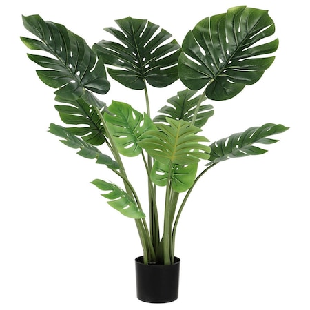 Safavieh 43 in. Faux Potted Monstera Tree, Green FXP2010A